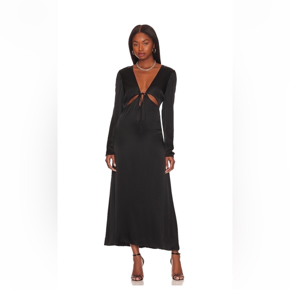 Bardot black cut out midi dress - Picture 1 of 3
